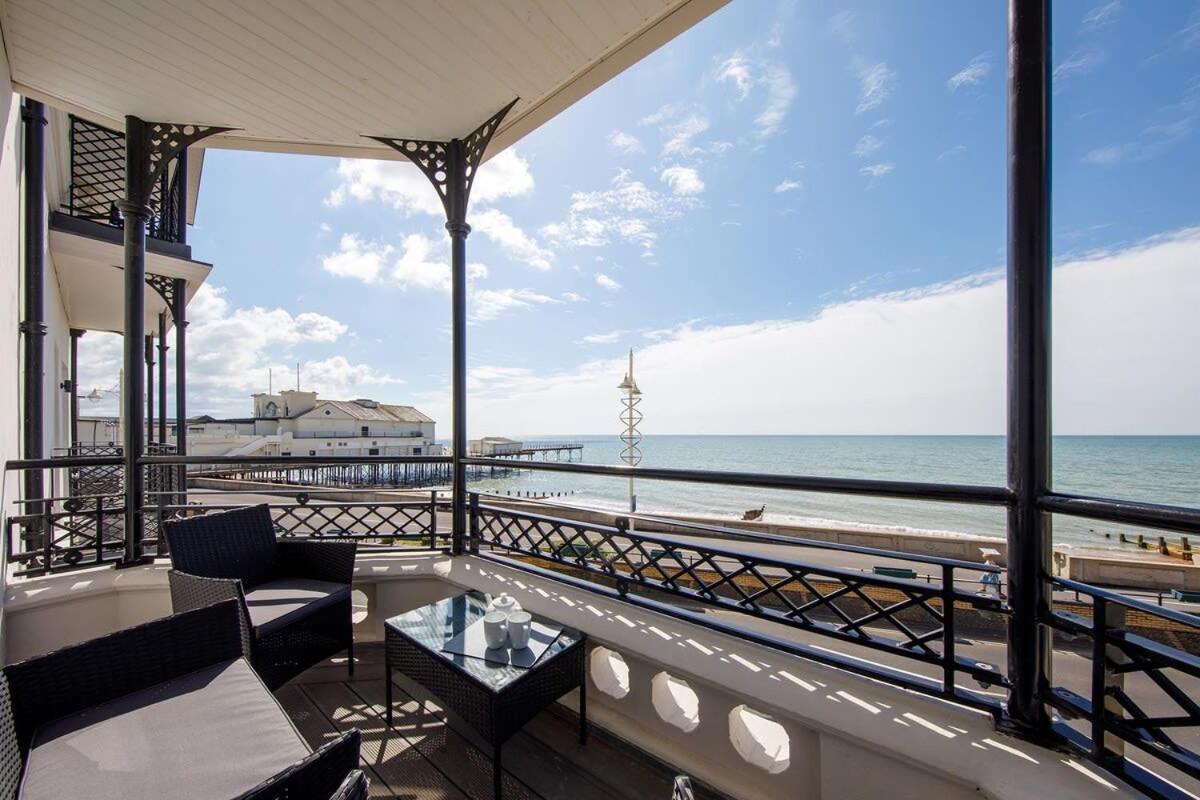 Panoramic Sea Views In Beachfront Apt W Balcony Bognor Regis Ngoại thất bức ảnh